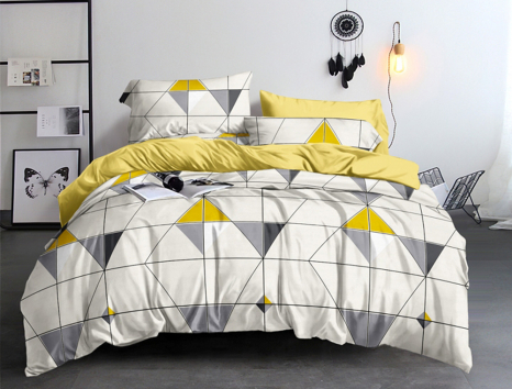 Семейный набор хлопкового постельного белья из Сатина №0726AB Черешенка™