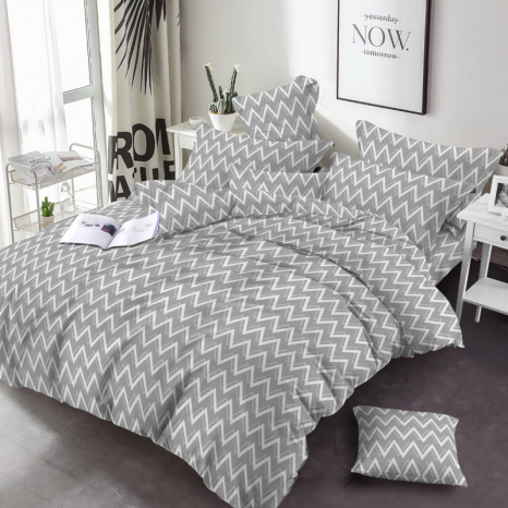 Ткань для постельного белья Бязь "Gold" Lux GL3583grey