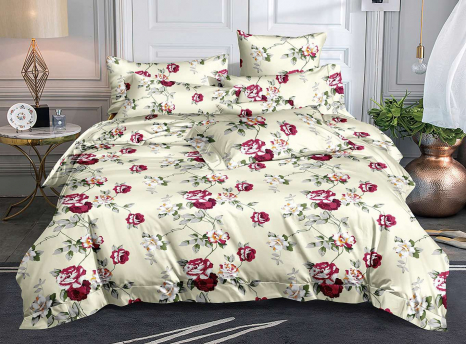 Полуторний набір постільної білизни 150*220 із полікотону №207725 Черешенька™