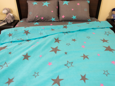 Євро-максі набір постільної білизни 200*220 із Бязі "Gold" №157351AB Черешенка™