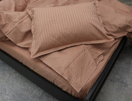 Евро макси набор постельного белья 200*230 из Страйп Сатина D-05