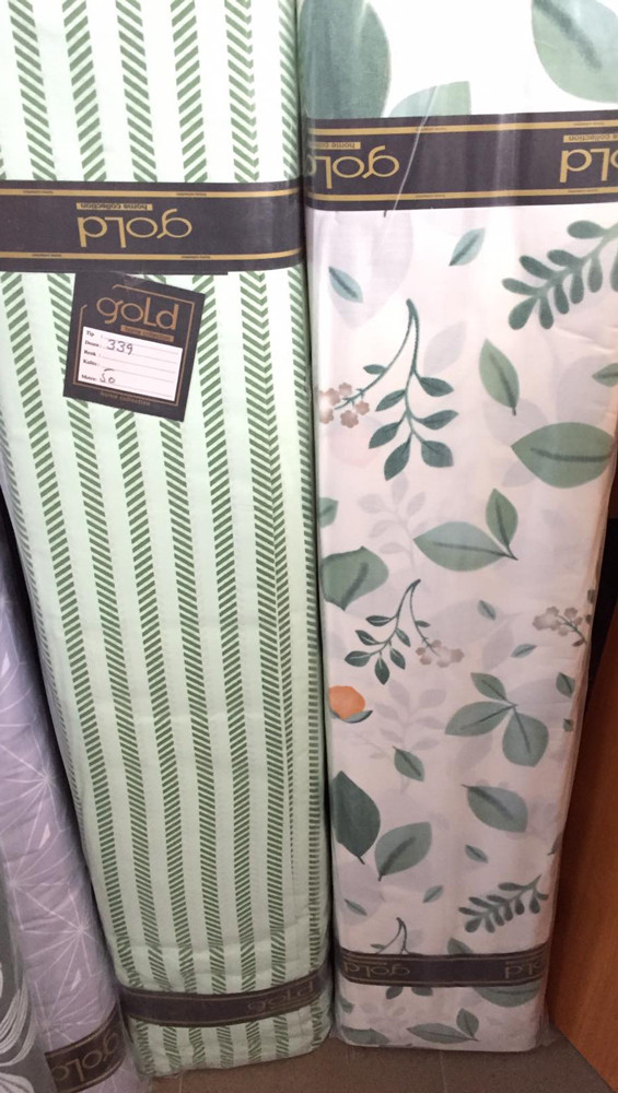 Ткань для постельного белья Бязь "Gold" Lux "Ассорти из растений" GL1470 (A+B) - (50м+50м)