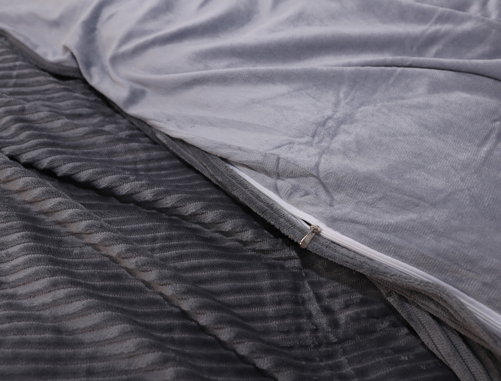 Евро-макси набор постельного белья 200*230 из Плюш Велюра №700-05 Черешенка™