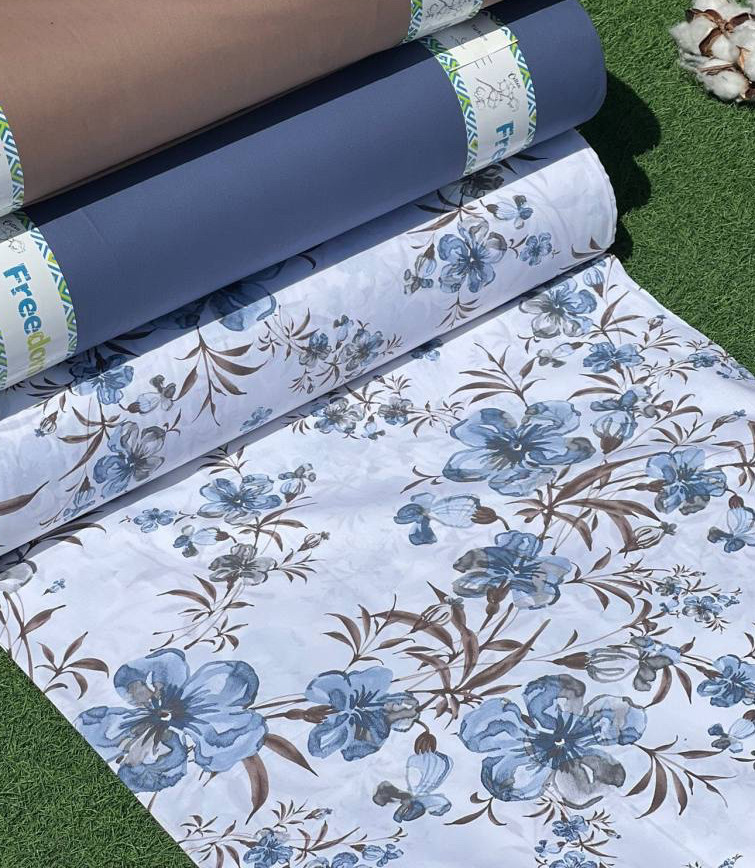 Тканина для постільної білизни Ранфорс R-11-45blue (30м)