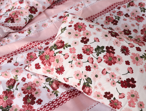 Семейный набор хлопкового постельного белья из Бязи "Gold" №152043 Черешенка™