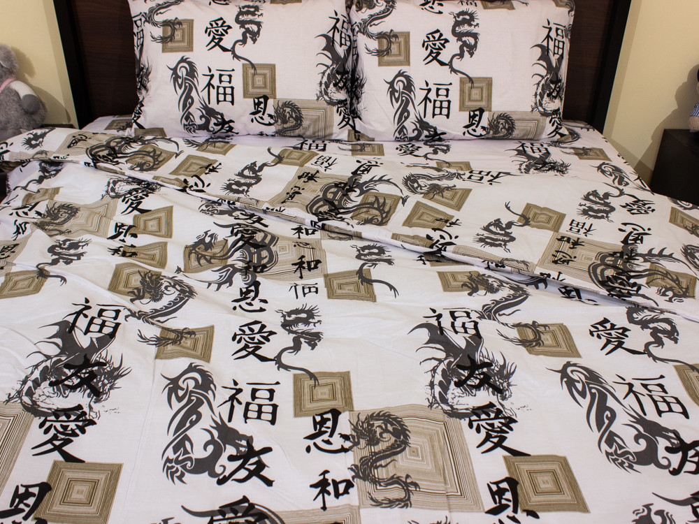 Семейный набор хлопкового постельного белья из Бязи "Gold" №158581 Черешенка™