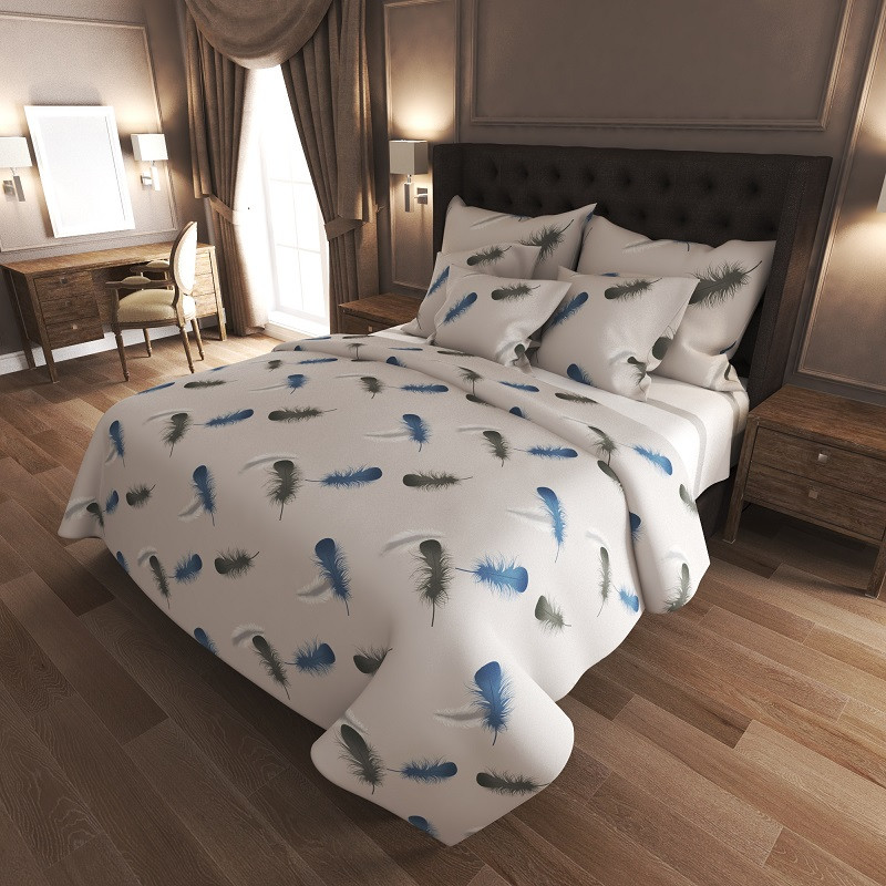 Ткань для постельного белья Бязь "Gold" Lux GL7462white