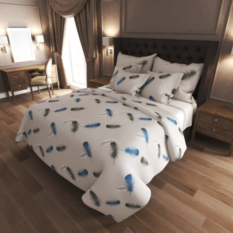 Ткань для постельного белья Бязь "Gold" Lux GL7462white