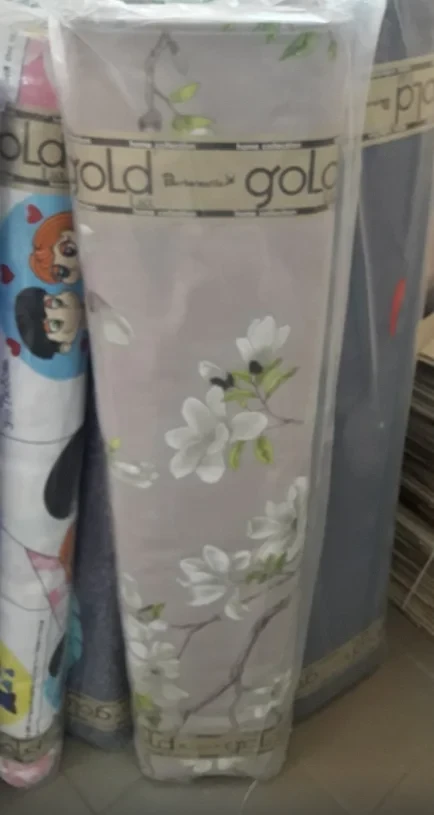 Ткань для постельного белья Бязь "Gold" Lux "Живые цветы" GL4027