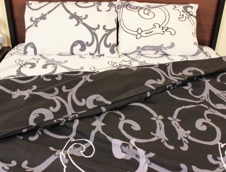 Двоспальний набір постільної білизни 180*220 із Бязі "Gold" №1512173AB Черешенка™