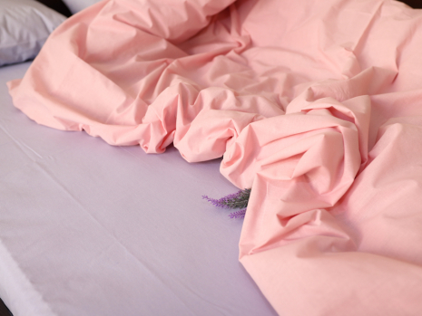 Двоспальний набір однотонної постільної білизни 180*220 із Бязі "Gold" №15566AB Черешенка™