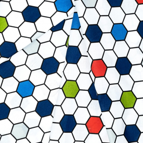 Ткань для постельного белья Бязь "Gold" Lux "Мяч" GL1387 (A+B) - (50м+50м)