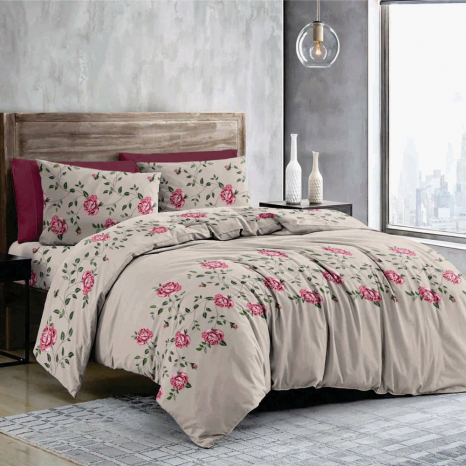 Ткань для постельного белья Бязь "Gold" Lux GL3336beige