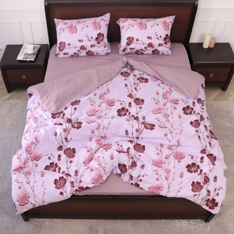 Евро макси набор постельного белья 200*220 из Бязи "Gold" №151617АВ Черешенка™