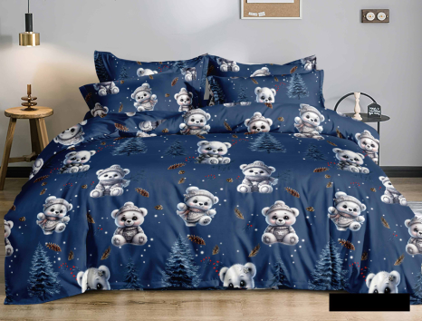 Евро макси набор постельного белья 200*220 из Фланели №954691 Черешенка™