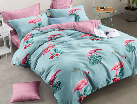 Полуторний набір постільної білизни 150*220 із Ранфорсу №183180AB Черешенка™