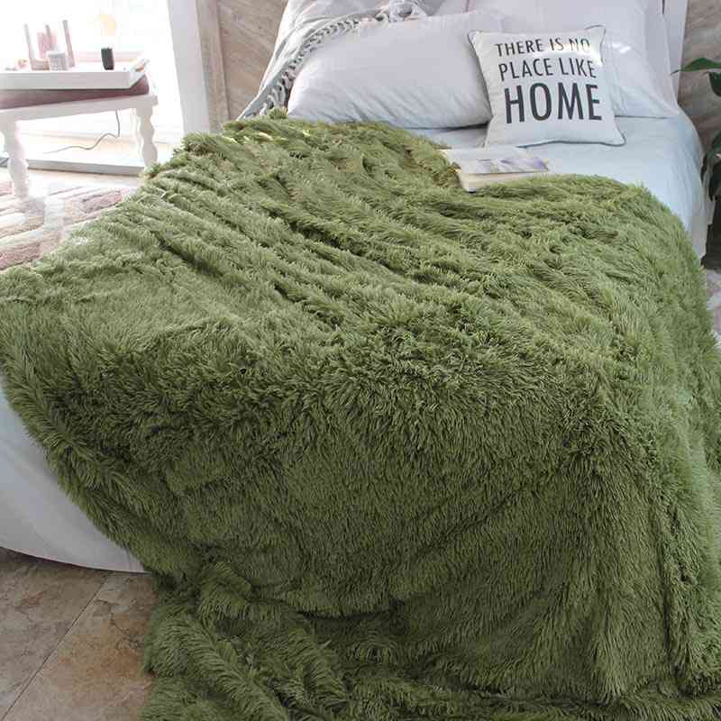 Евро-макси покрывало-плед "травка" (240*220) - зеленое