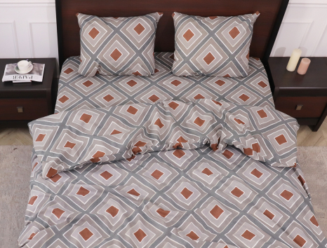 Двоспальний набір постільної білизни 180*220 із полікотону №20138 Черешенька™