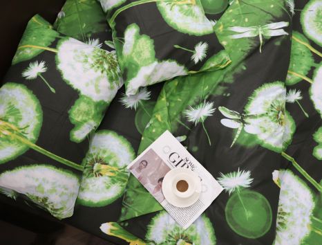 Полуторний набір постільної білизни 150*220 із Бязі "Gold" №155027 Черешенка™