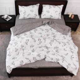 Двоспальний набір постільної білизни 180*220 із Бязі "Gold" №1550471AB Черешенка™