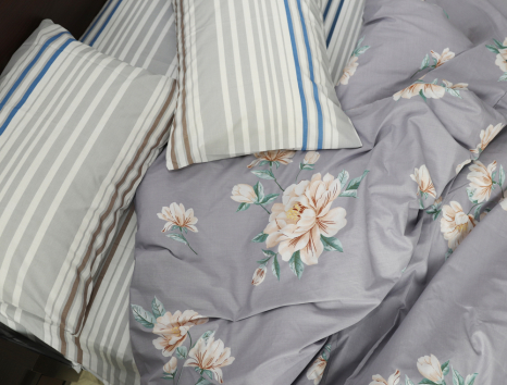 Полуторний набір постільної білизни 150*220 із Бязі "Gold" №154682AB Черешенка™