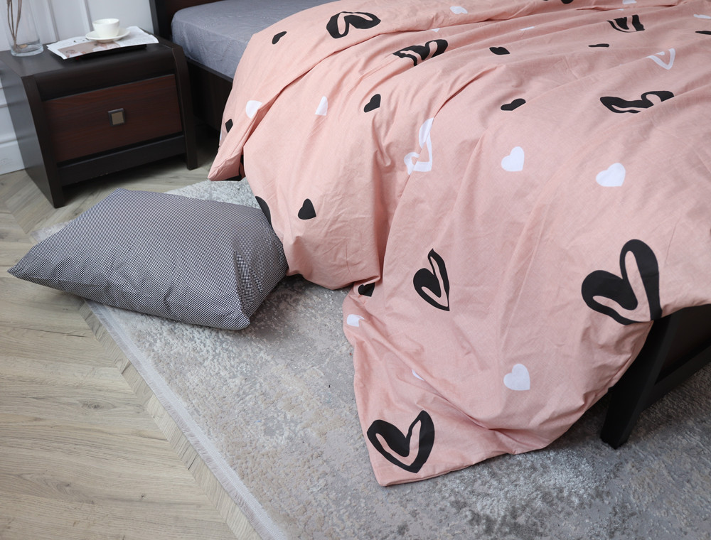 Полуторний набір постільної білизни 150*220 із Бязі "Gold" №158057AB Черешенка™