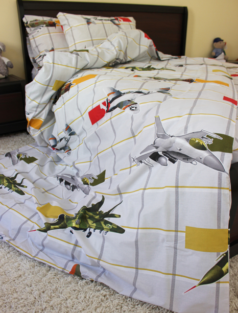 Полуторний набір постільної білизни 150*220 із Ранфорсу №172172 Черешенка™