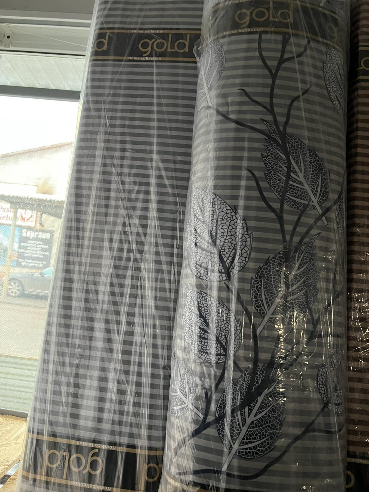 Тканина для постільної білизни Бязь "Gold" Lux GL4001grey (A+B) - (50м+50м)