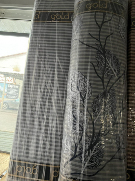 Тканина для постільної білизни Бязь "Gold" Lux GL4001grey (A+B) - (50м+50м)