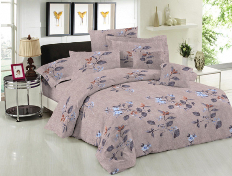 Ткань для постельного белья Бязь "Gold" Lux "Цветочные ноты" GL3885