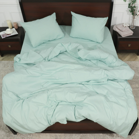 Двоспальний набір постільної білизни 180*220 з пресованої мікрофібри №200707 Черешенка™