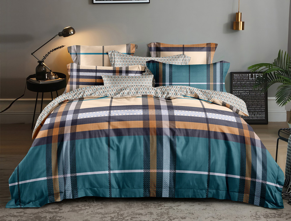 Двоспальний набір постільної білизни 180*220 із Ранфорсу №18693AB Черешенка™