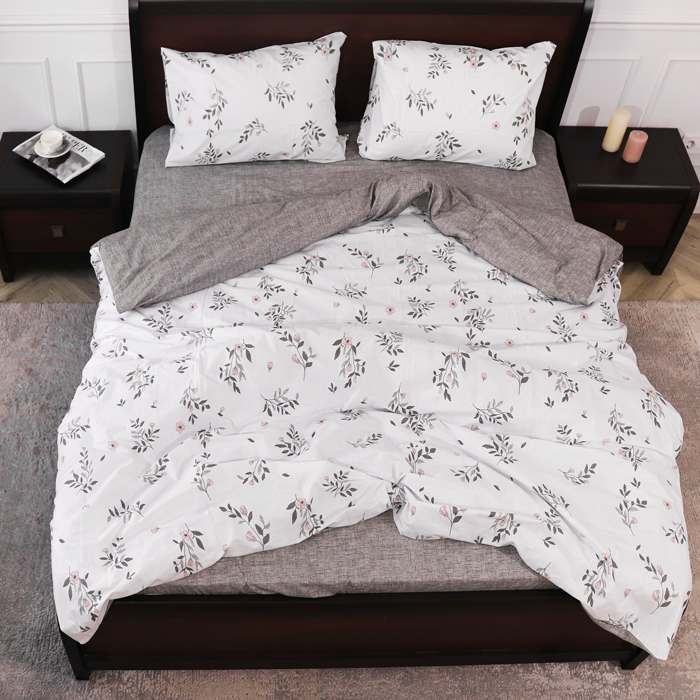 Полуторний набір постільної білизни 150*220 із Бязі "Gold" №1550471AB Черешенка™