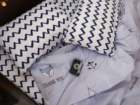 Двоспальний набір постільної білизни 180*220 із Бязі "Gold" №154269AB Черешенка™