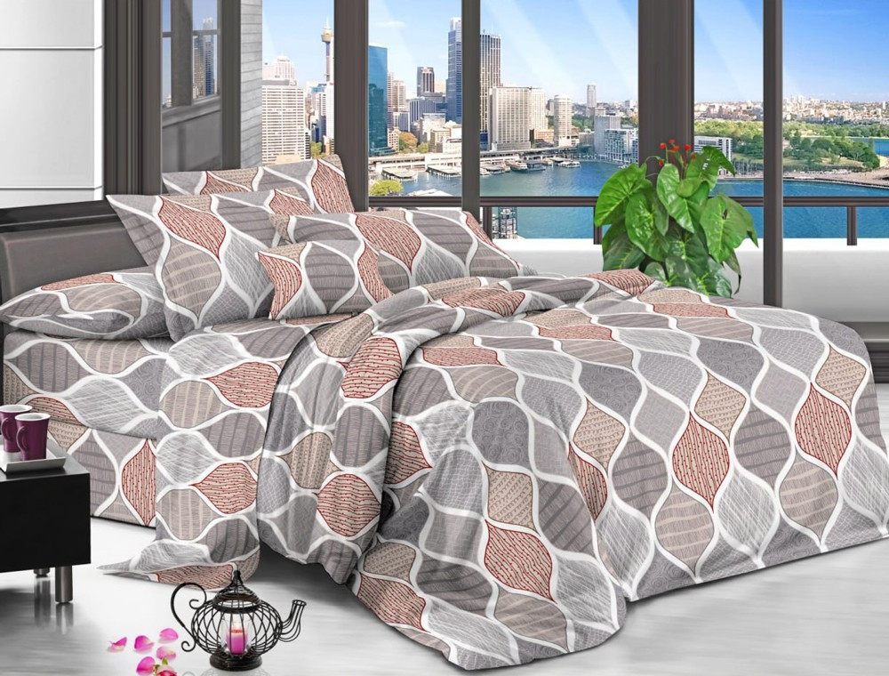 Євро набір постільної білизни 200*220 із полікотону №206900 Черешенька™