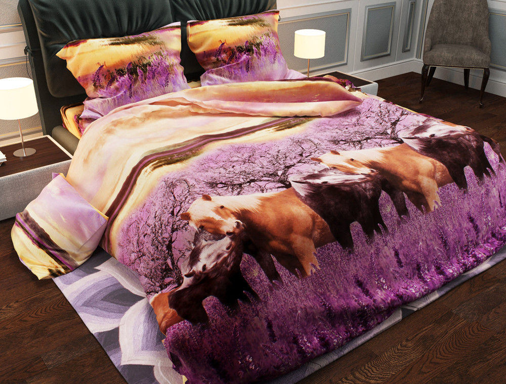 Євро-максі набір постільної білизни 200*220 із Ранфорсу №186489AB Черешенка™