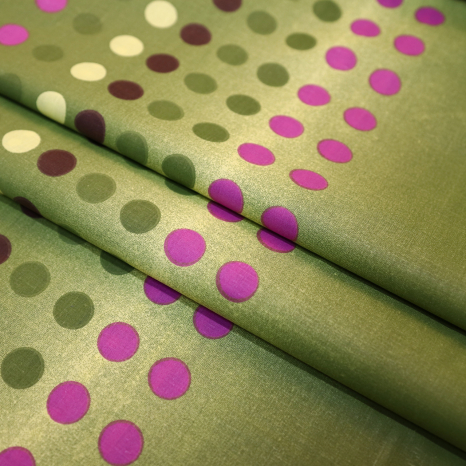 Ткань для постельного белья Бязь "Gold" Lux "Радужный горошек" GL829