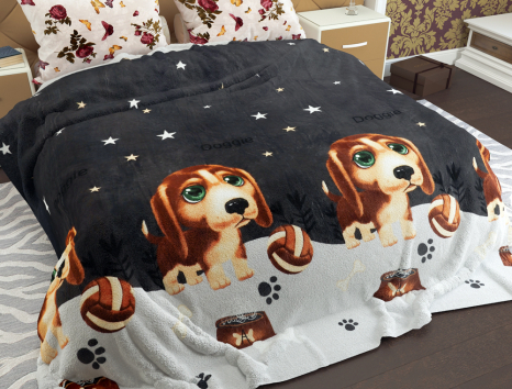 Евро флисовый плед №33834