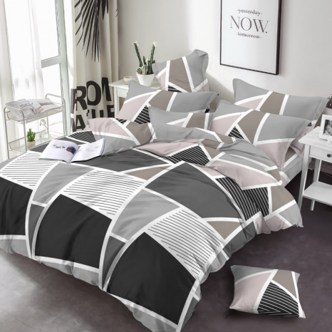 Ткань для постельного белья Бязь "Gold" Lux GL3402grey