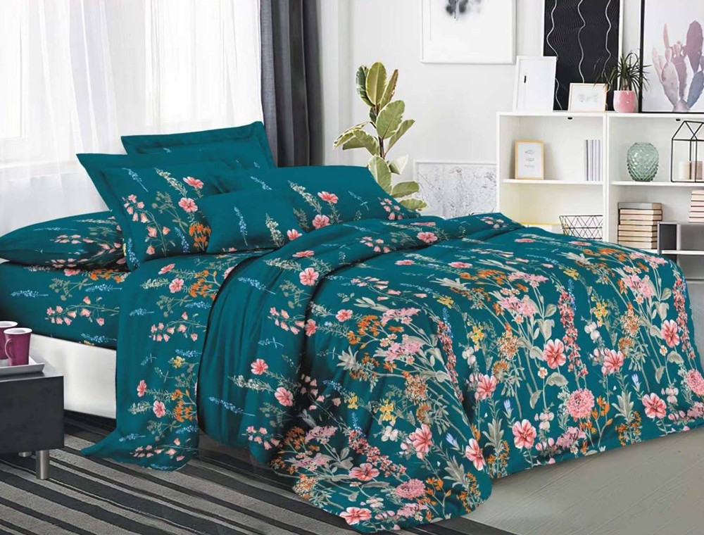 Євро набір постільної білизни 200*220 із полікотону №206647 Черешенька™