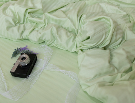 Євро-максі набір постільної білизни 200*220 зі Страйп Сатину №540109 KRISPOL™