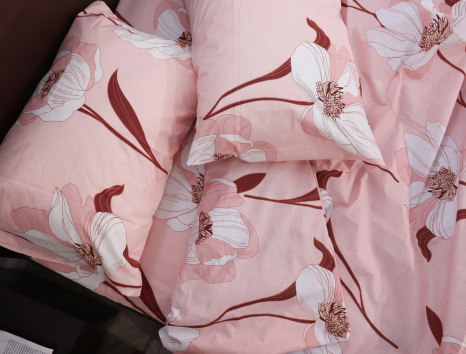 Семейный набор хлопкового постельного белья из Бязи "Gold" №155028 Черешенка™