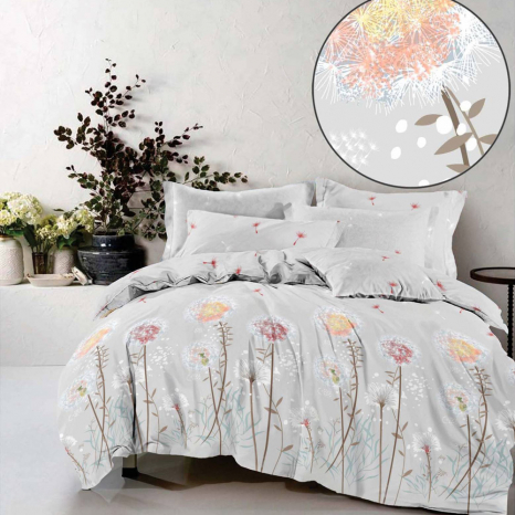 Тканина для постільної білизни Бязь "Gold" GLL1004Grey