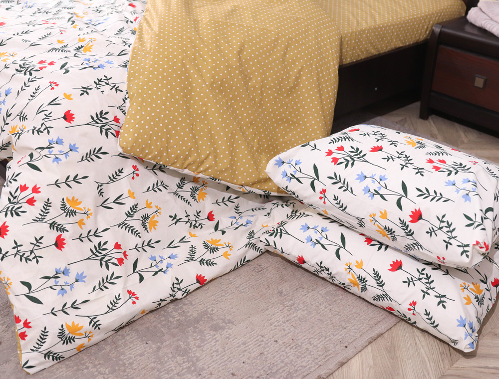 Евро макси набор постельного белья 200*220 из Бязи "Gold" №151502AB Черешенка™