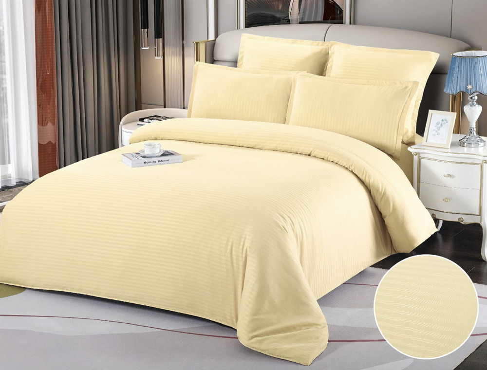 Евро макси набор постельного белья 200*230 из Страйп Сатина D-03