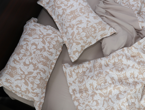 Евро макси набор постельного белья 200*230 из Муслина №600-05 Черешенка™