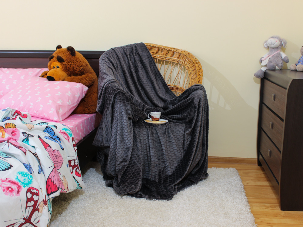 Євро-максі покривало-плед "принт Сіточка" (230*200) - 22207