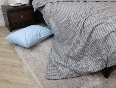 Полуторний набір постільної білизни 150*220 із Бязі "Gold" №155031AB Черешенка™