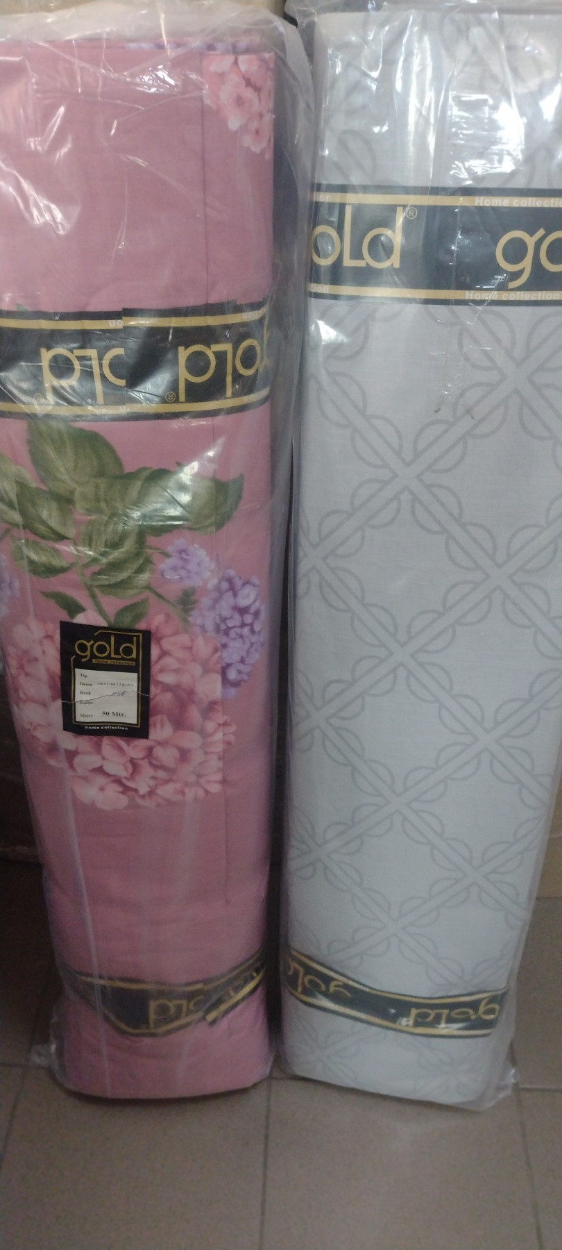 Тканина для постільної білизни Бязь "Gold" Lux GL1868pink (A+B) - (50м+50м)