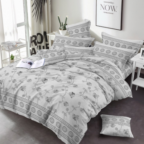 Ткань для постельного белья Бязь "Gold" Lux GL632grey